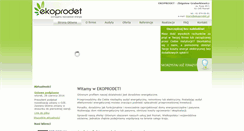Desktop Screenshot of ekoprodet.pl
